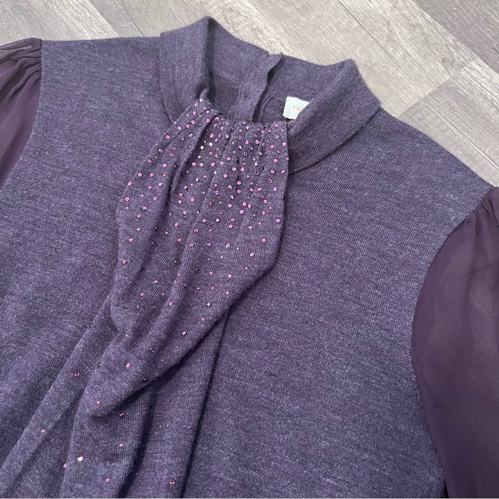 Tory Burch Abitha Sweaterβ Metrino Wool and Silk Size XS - Picture 10 of 15
